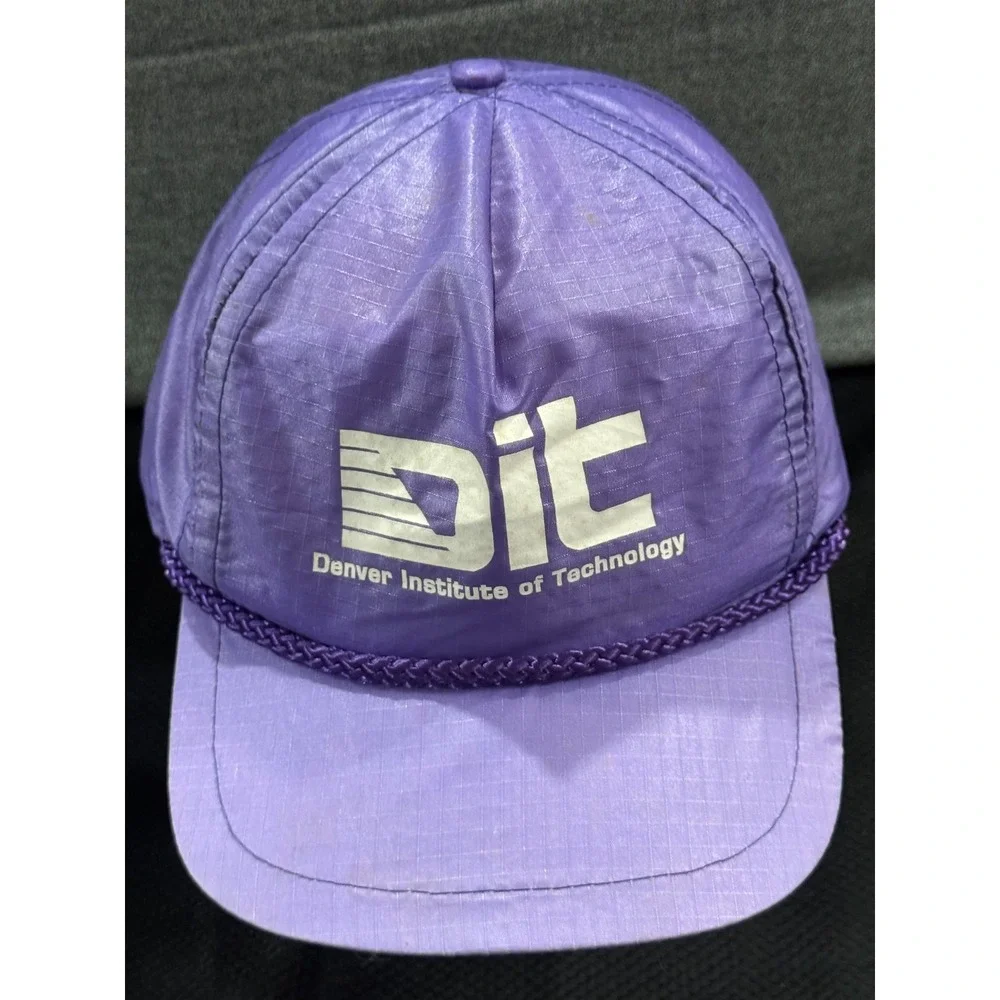 VTG Sportcap Supreme Hat Men One Size Purple Denver Institute of Technology Cap